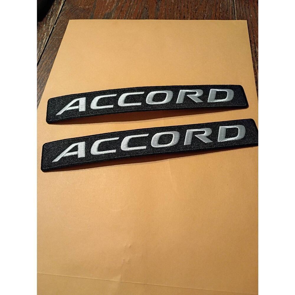 New Honda Accord Black White Iron On Patches for Jacket Hat Shirt Pants Car Cove